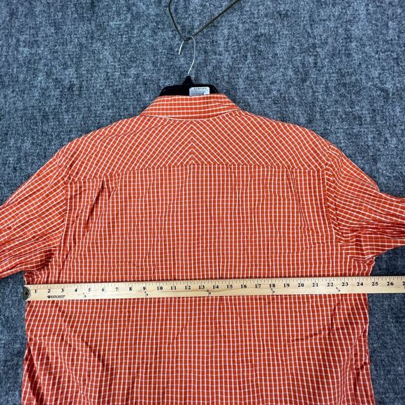 Banana Republic Shirt Mens Large Relaxed Fit Button Front Business Casual Orange - Picture 7 of 10